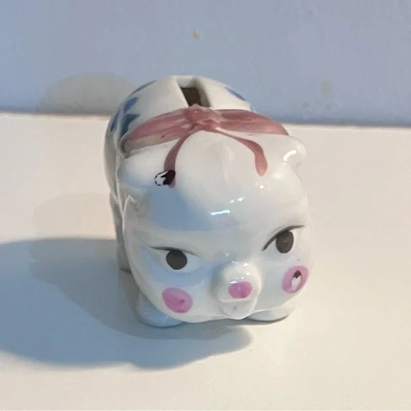 Vintage Miniature Pig Piggy Bank