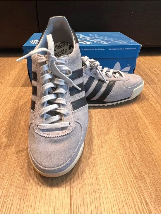 adidas Originals Guam Sneakers Grey Three Black Suede IG6181 Women’s US 8 w/ Box