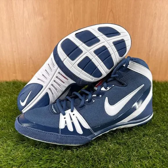 Nike Freek Navy White Wrestling Shoes 316403-411 Men's Size 11