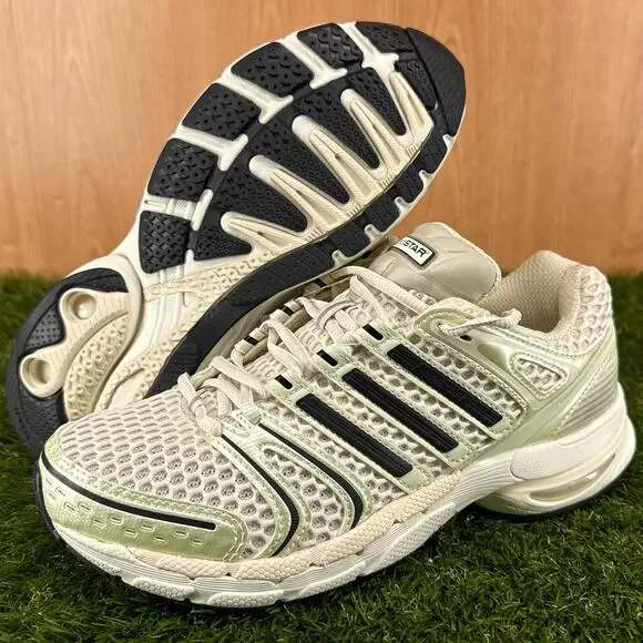 adidas Adistar Control 5 White Black Running Shoes KI6152 Men's 6.5 / Womens 7.5