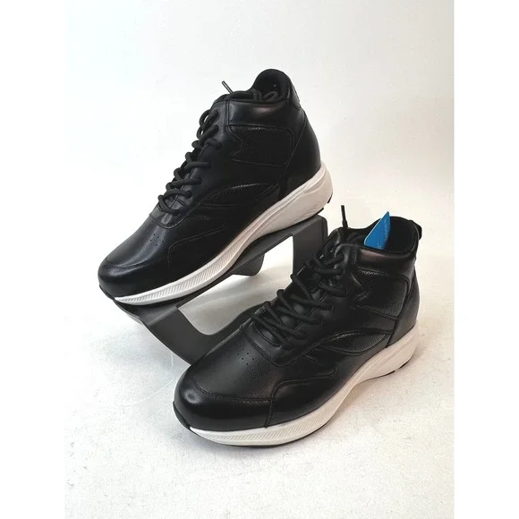 JENNEN Mr. Pippen Black Leather Sneakers High Top 3.2