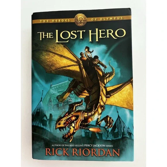 The Lost Hero by Rick Riordan 1st First Edition 2010 VG+ HC Book