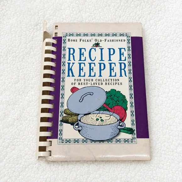 Home Folks Old Fashioned Recipe Keeper Sweetwater Press Vintage Blank Cookbook