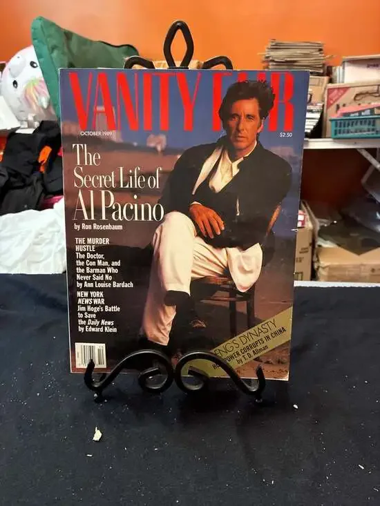 Vanity Fair Magazine October 1989 Al Pacino Cover