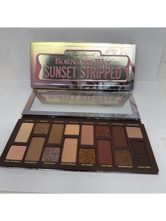 NIB TOO FACED Born This Way Sunset Stripped Eyeshadow Palette 16  CJ1