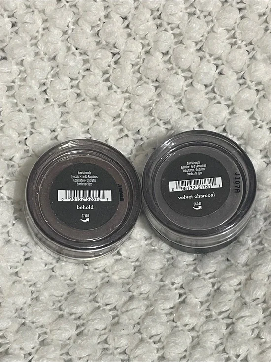 DISCONTINUED bareMinerals Eyecolors in Behold & Velvet Charcoal