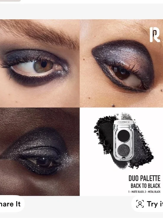 Paco Rabanne back to black mini eyeshadow palette duo