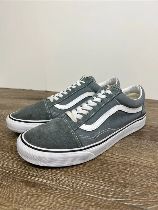 Vans Old Skool Gray Suede & Canvas Sneakers Men’s 10.5 Women’s 12