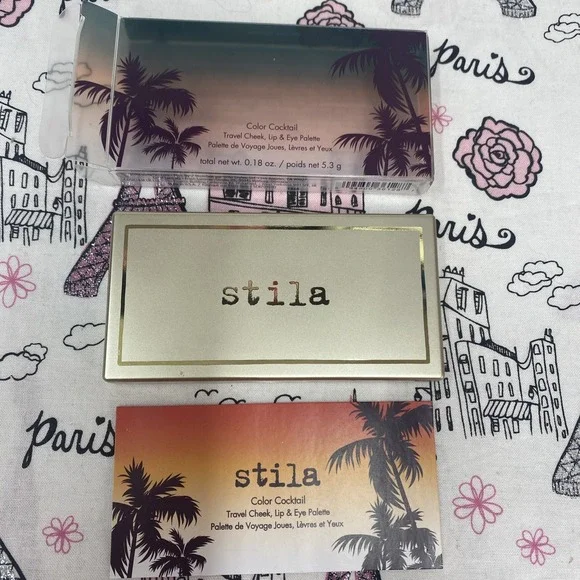 Stila Color Cocktail Cheek, Lip &‎ Eye Palette TEQUILA SUNRISE .18oz ttl. NIB!