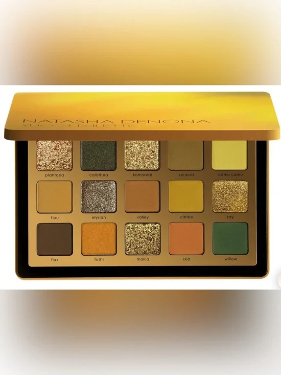 New Natasha Denona Yucca Warm Gold & Green Eyeshadow Palette