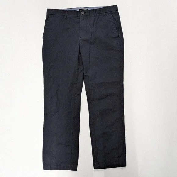 Old Money Nautical preppy Banana Republic Aiden Fit Blue Pinstripe Pants 34 x 30