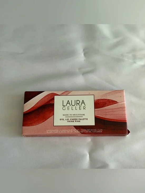 NIB Laura Geller Made to Multitask Eye Lip Cheek Palette – Think Pink (Sealed)