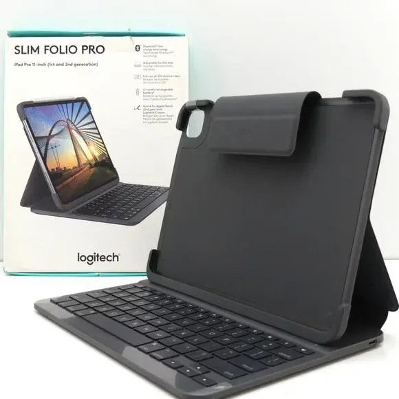 Logitech Slim Folio Pro Keyboard Case for iPad Pro 11