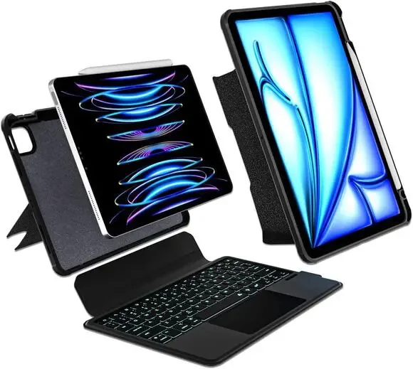 Keyboard case Compatible for iPad Air 11 inch (M2) 2024,iPad Pro 11 inch (4th/3