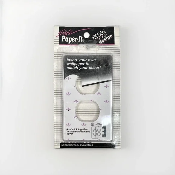 Vintage Clear Wall Plates Outlet‎ Covers For Wallper Or Any Paper Design