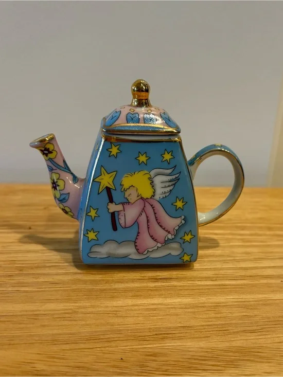 Miniature Vivian Chan  Porcelain Angel Teapot