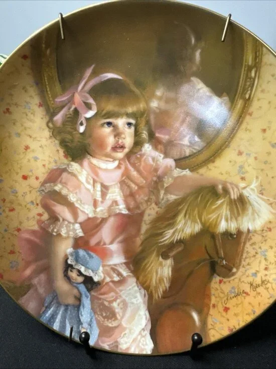 RECO COLLECTOR PLATE--- AMY'S MAGIC HORSE PLATE 1983 SANDRA KUCK,