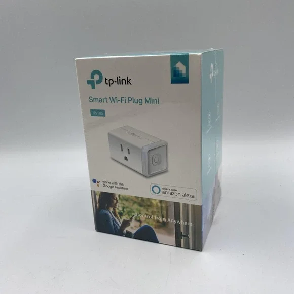 TP-Link Kasa Smart Wi-Fi Plug Mini HS105 Works with Alexa Google Assistant White