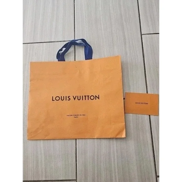 LOUIS VUITTON Shopping Bag Authentic Medium‎ Paper Gift Bag 13.5