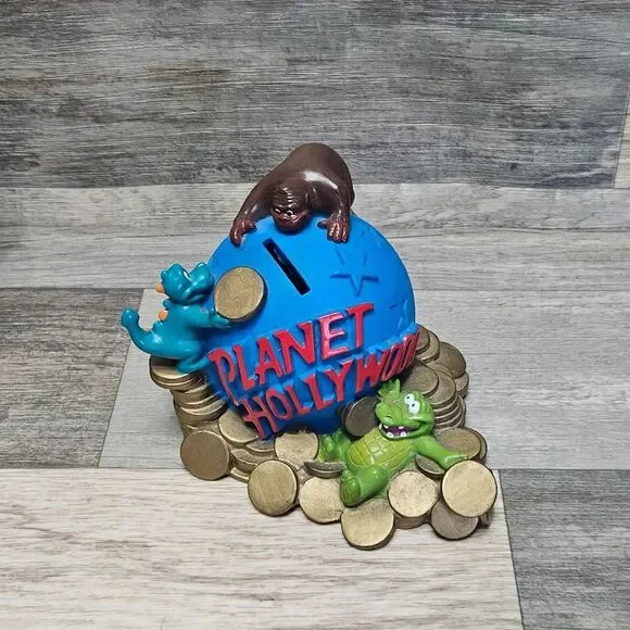 Vintage Planet Hollywood Coin Bank