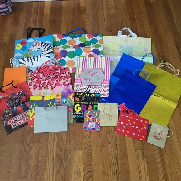 Lot‎ Of Assorted Gift Bags Birthday Baby All Occasions
