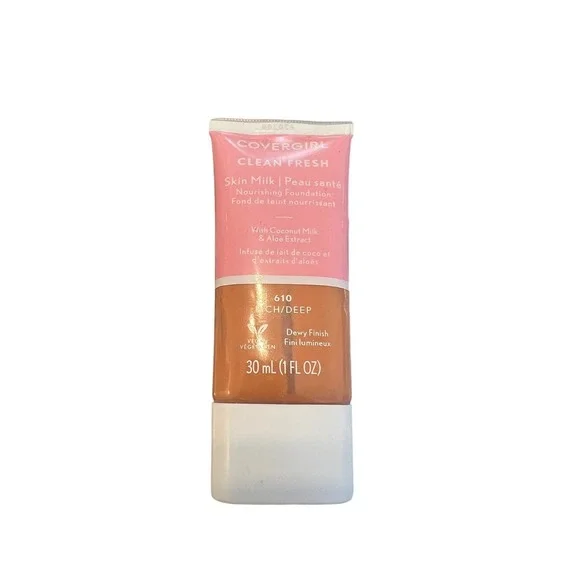 CoverGirl Clean Fresh Skin Milk Foundation 610 Rich Deep Dewy‎ 1 oz