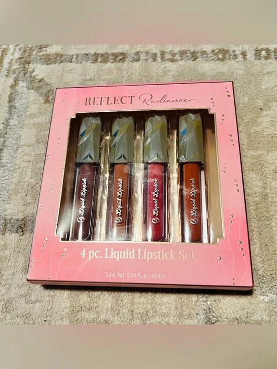 Reflect Radiance 4-Pc Liquid Lipstick Set - Pink Packaging