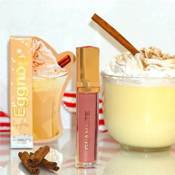 Lot of 3 “Glamlite” Lip Gloss with Mirror on Side. Shade-Eggnog ~‎ NIB
