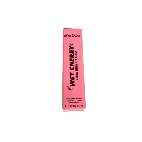 Lime Crime FLAMING CHERRY Wet Cherry Ultra Shiny Lip Gloss Full‎ Size New