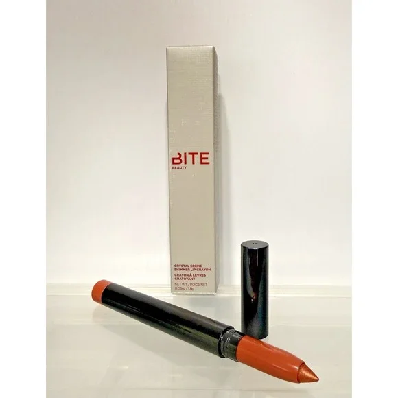 BITE Beauty Crystal Creme Shimmer Lip Crayon Candied Guava ~‎ Rare NIB