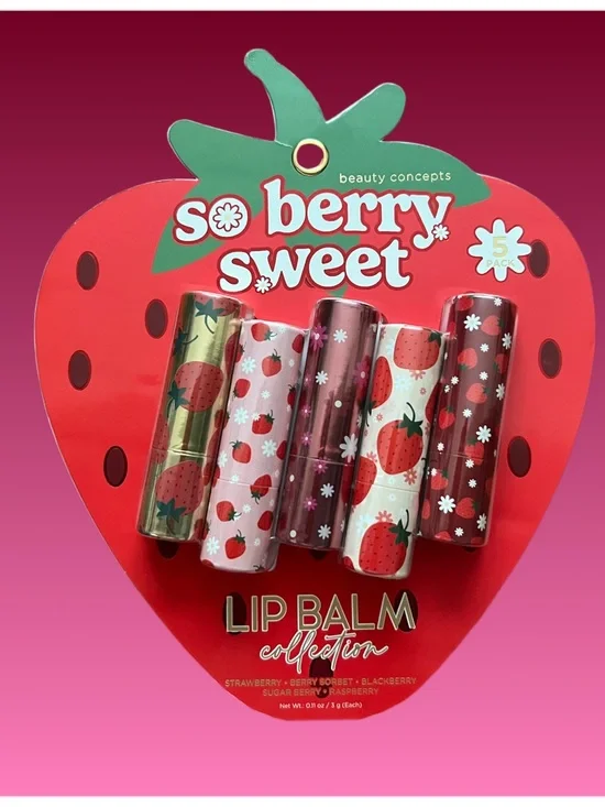 Strawberry Lip Balms (5) 