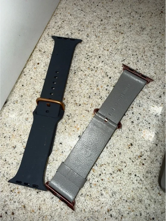 2 WATCH bands leather bundle deal women’s mens workout daily
