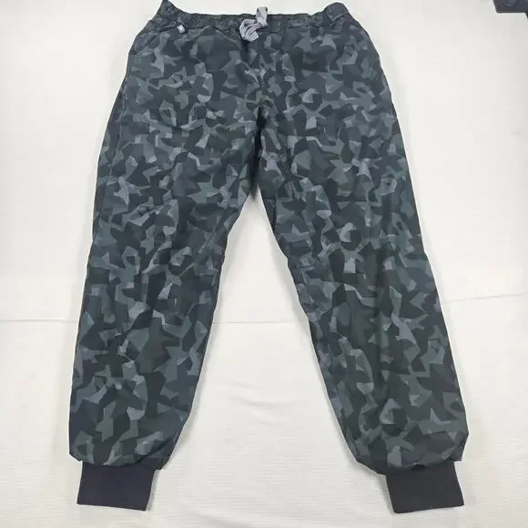 Figs Tansen Jogger Scrub Pants Limited Edition Geometric Bonsai Camo Size Large