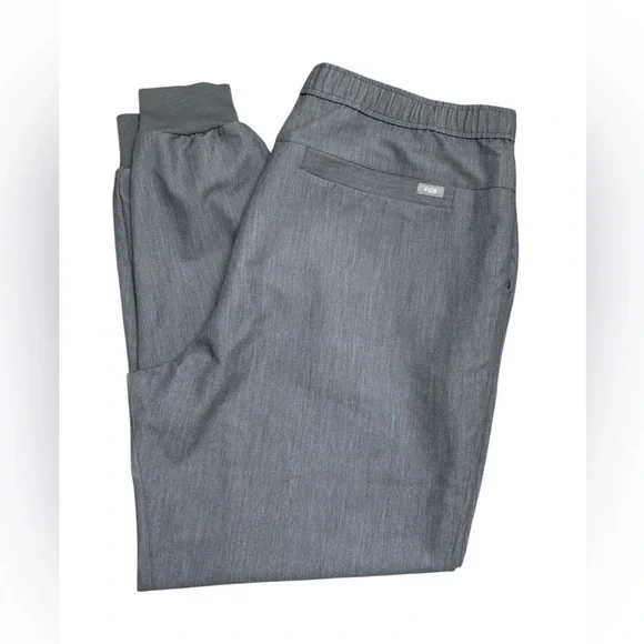 Figs Scrubs Jogger Pants Men’s Graphite Gray with Green Drawstring Size XXL