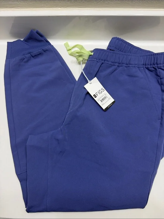Figs Light Blue Scrub Joggers