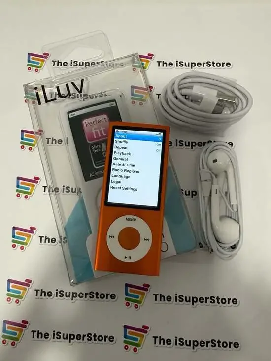 Refurbished Apple iPod nano 5th Generation 8GB Orange New Battery 1 YR Warranty