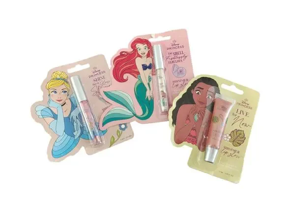 Disney Princess Shimmer Lip Glosses by Taste Beauty, Set Of 3