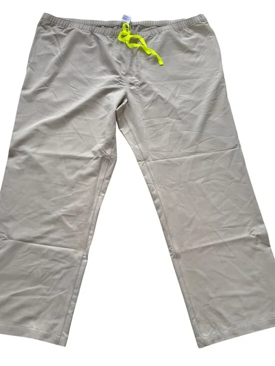 Figs Scrub pants Pisco Basic mens 6XL T khaki beige drawstring tall long inseam