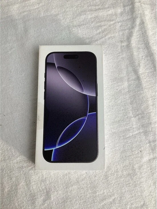 Apple iPhone 16 Pro White Titanium 128GB Empty Phone Box Black - New With Tags