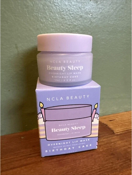 NCLA Beauty Sleep Overnight Lip Mask Birthday Cake 0.5 fl oz NEW IN BOX