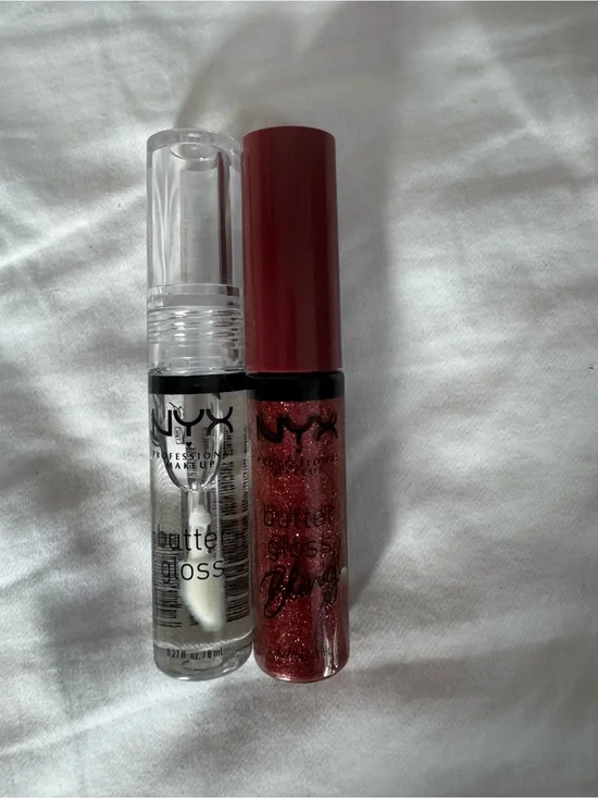 Nwt NYX Butter Gloss Duo in Clear and Big Spender Bling