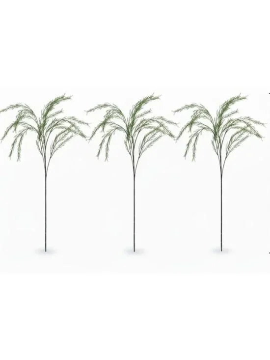 3 Artificial Asparagus Fern Stems 36 Inch Faux Greenery for Roses Weddings and F