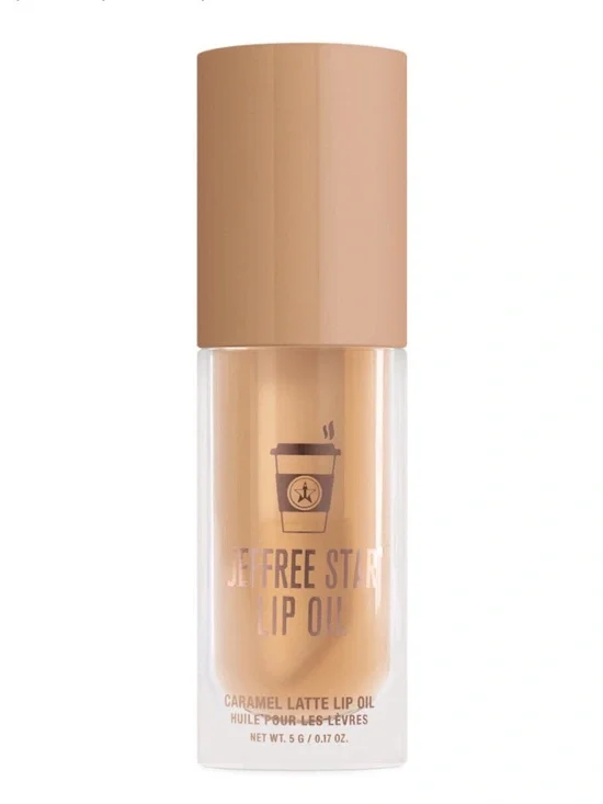 Jeffree Star Skin Caramel Latte Brown Lip Oil Stimulates Collagen Production Plu