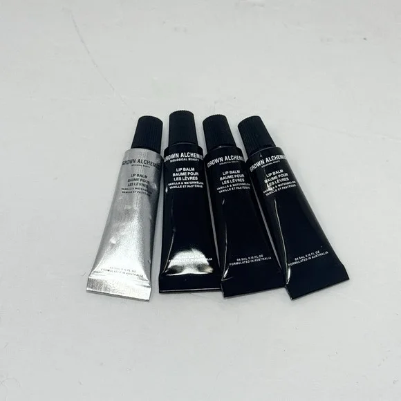 (4) Grown Alchemist Lip Balm 4.5ml Travel Size New Sealed - Vanilla Watermelon