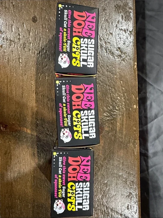 Sugar Skull Cat Toy - Pink & Yellow Packaging $28 per piece