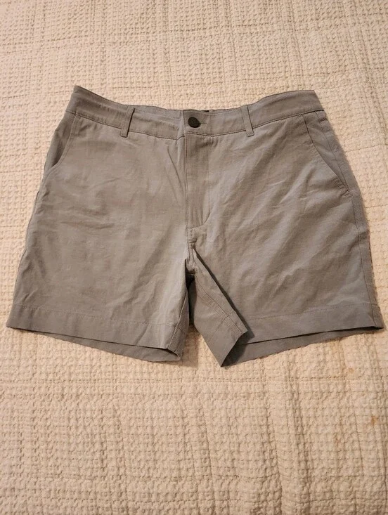 Men's Faherty All Day Shorts Lightweight Taupe Chino Sz 31 NWT