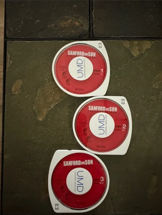 Sony Portable UMD Movie Discs - Red and White (Set of 3)