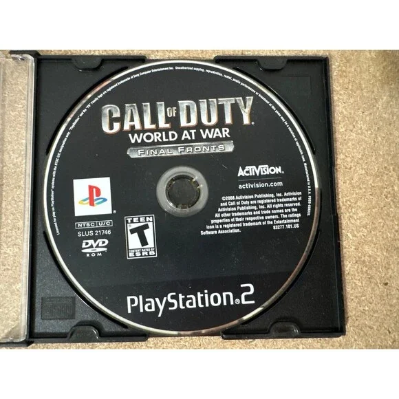 Call of Duty World At War final fronts for PS2