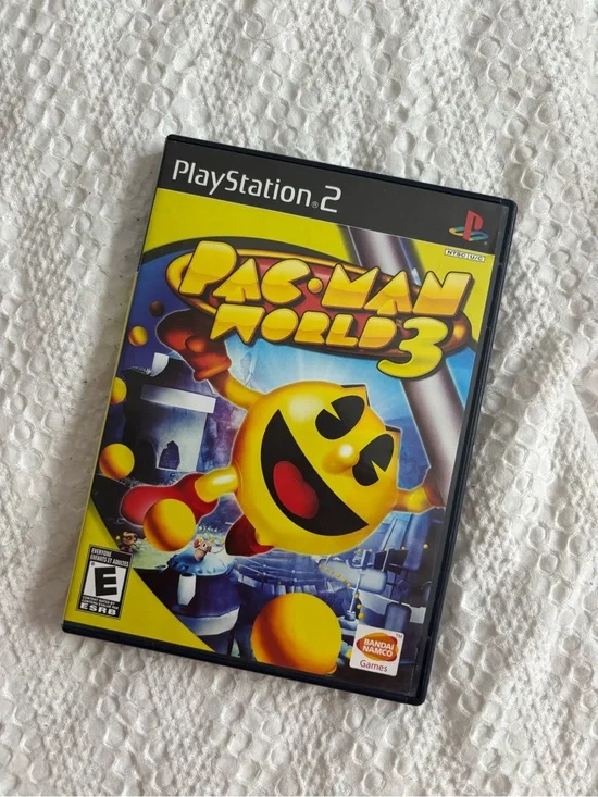 PS2 Sony Pac-Man World 3 (Black/Yellow)