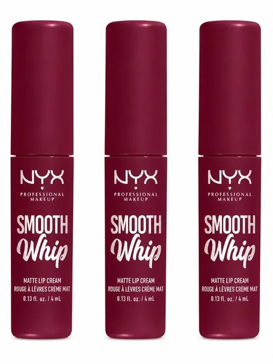 NYX SMOOTH WHIP 3 PACK VELVET ROBE BRAND NEW